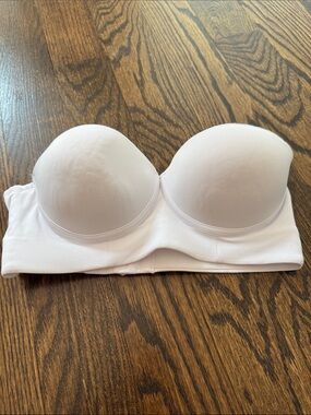 Seamless Strapless White T-Shirt Bra